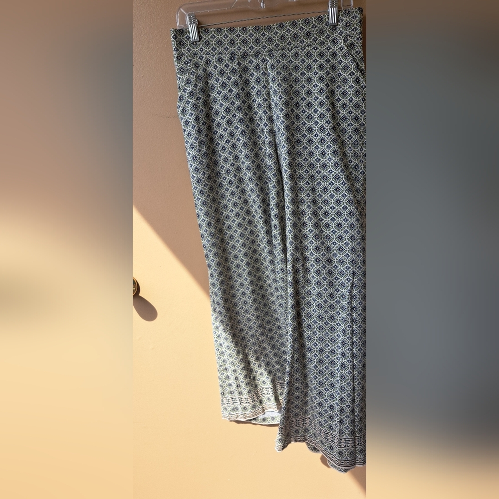 Max StudioPatterned Wide-Leg Pants
